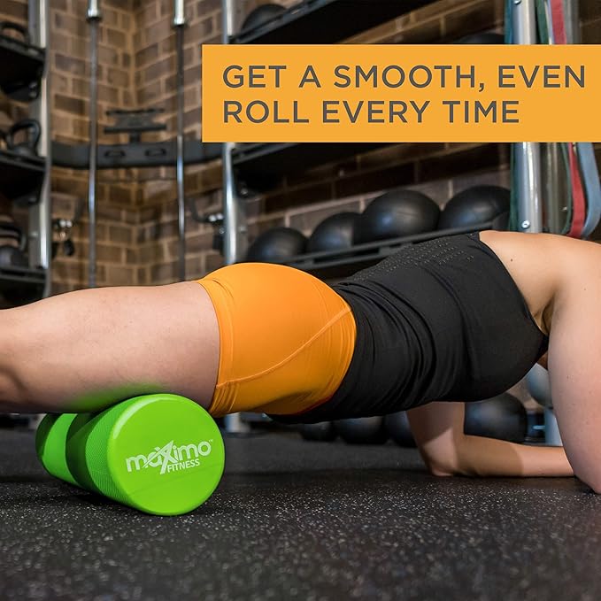 Maximo Fitness Foam Roller - High Density Exercise Roller for Trigger Point Self Massage, Muscle and Back Roller for Fitness, Physical Therapy, Yoga and Pilates, Gym Equipment