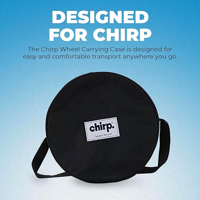 Chirp Wheel Carrying Case - Travel Case for On the Go Back Pain Relief & Stretching - Compatible with Yoga Supplies and Foam Roller Sets Wheels Not Included