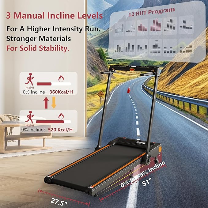 Treadmill with Incline, 3 in 1 Under Desk Treadmill Walking Pad with Removable Desk Workstation 3.5HP Foldable Compact Walking Treadmills for Home Small Office with Wristband Remote Control
