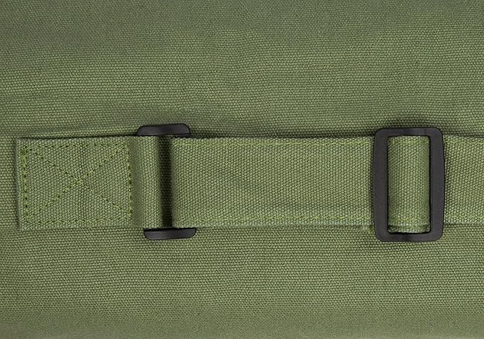 Cotton yoga mat bag with Pockets and Adjustable Strap - Full Zip Cargo Yoga Mat Carrier Bag - Bag for 1/4" 1/3" Thick Yoga Mat
