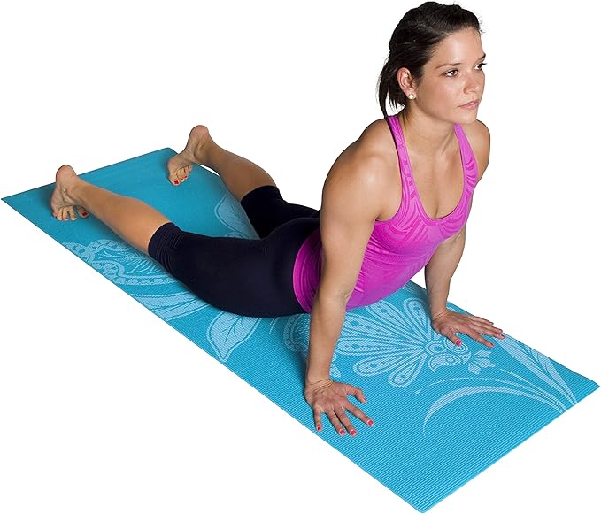 Tone Fitness Yoga Mat with Floral Pattern