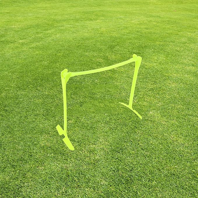 Adjustable Foldable Soccer Agility Hurdles – Speed Training Equipment for Athletes, Green Single Hurdle for Football Practice and Obstacle Drills
