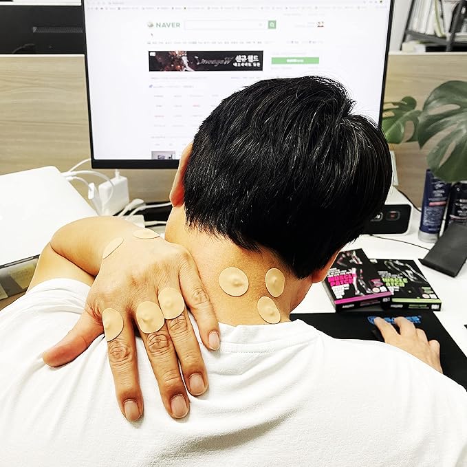 [90Pack] Muscle Magnetic Patch with Natural Oil, Magnetic Acupressure Patches, 1300 Gauss, Magnet Therapy, Light Magnetic Energies, Made in South Korea (90)
