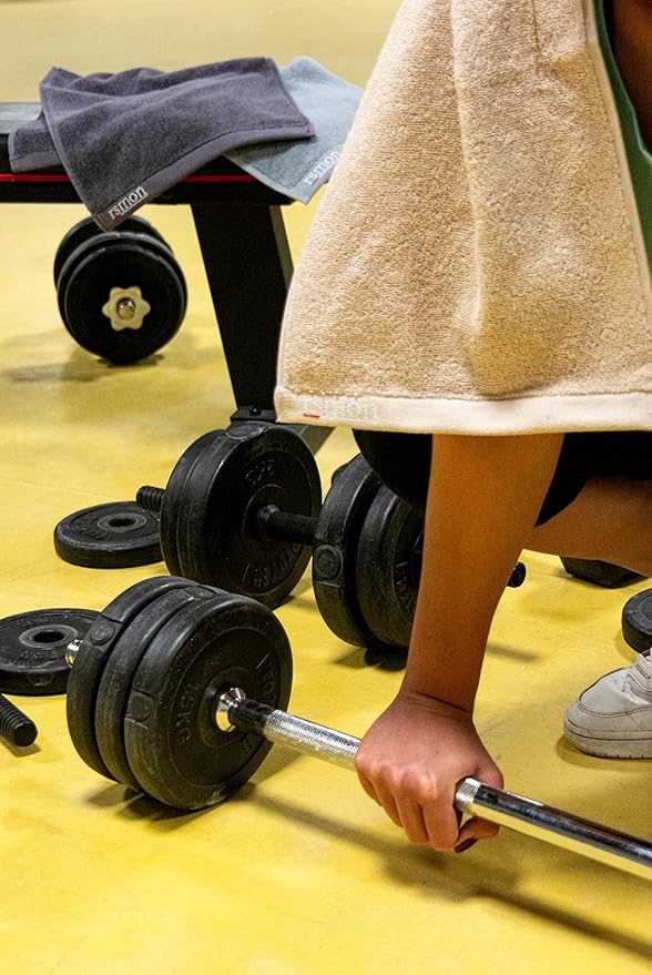 Cotton Gym Towels 35"x12",(Pack of 3) Gym, Training, Fitness, Running Towel Cotton Towel
