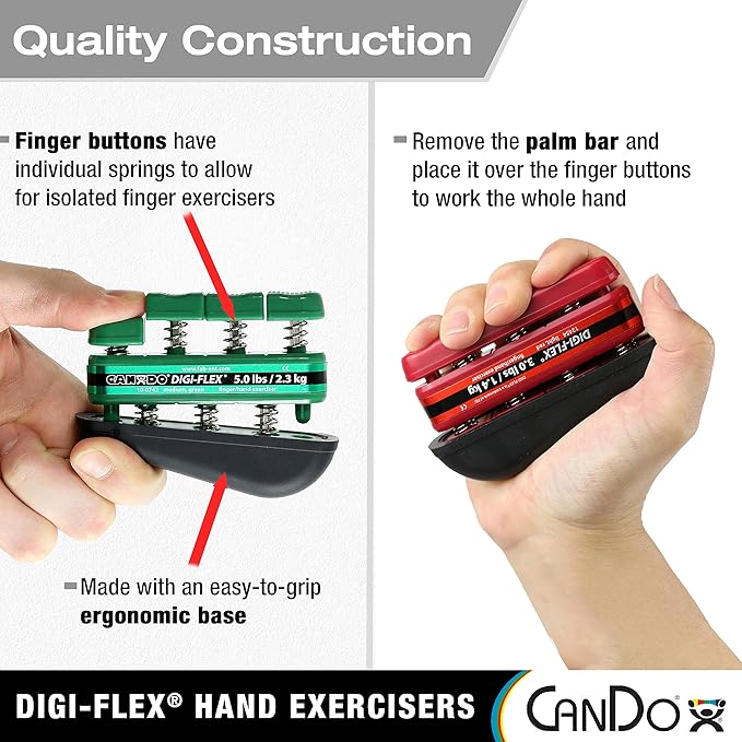 Digi-Flex Hand Exerciser,XX-Heavy Tension - Silver