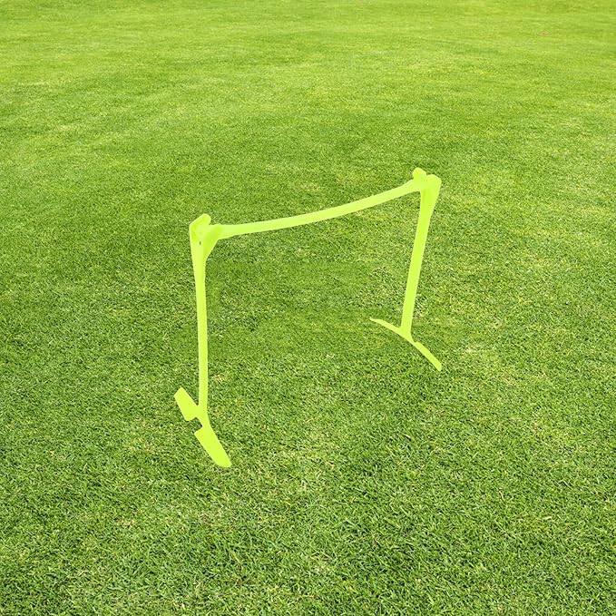 Uonlytech Adjustable Foldable Soccer Training Hurdle Green, Agility Speed Training Equipment for Athlete Soccer Practice, 3-Level Height Speed Agility Hurdles for Football Drills