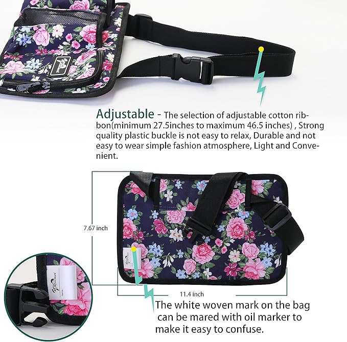 Massage Bottle Bag Massage Oil Bag Massage Therapist Holster Massage Lotion Holster Massage Oil Holster (YR-3KD-MuDan