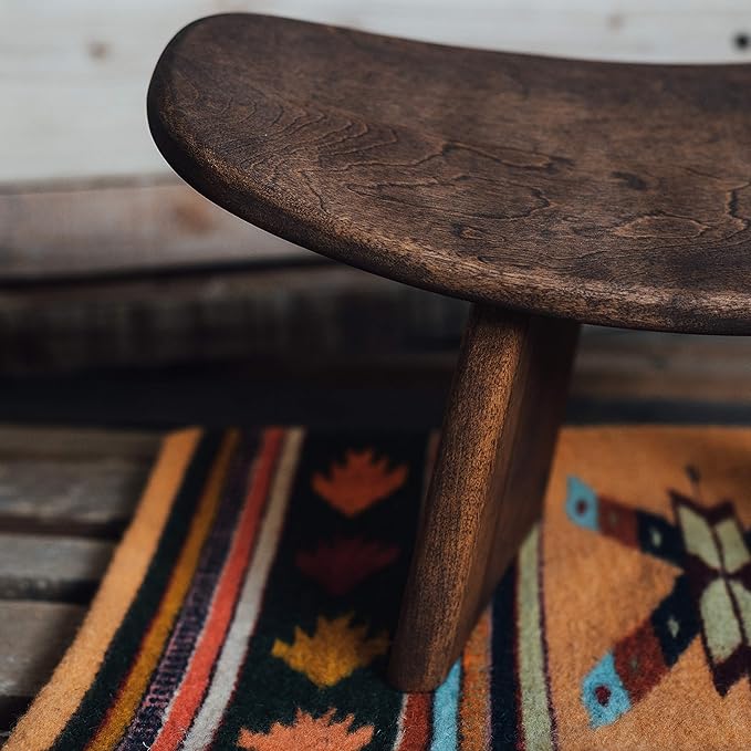 Meditation Bench IKUKO Basic, Preassembled Version, Solid Wood, Locally Handmade Eco Friendly Wooden Kneeling Ergonomic Seiza Seat, Prana Yoga