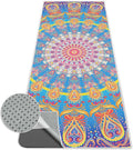 Yoga Towel,Absorbent Yoga Mat Towel for Hot Yoga Non Slip,Stylish Prints,Ideal for Workouts,Hot Yoga,Bikram,Pilates Equipment,72 x 27 in,Rainbow