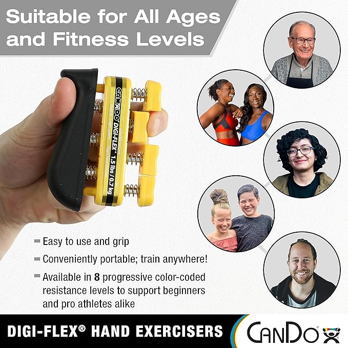 Digi-Flex Hand Exerciser,XX-Heavy Tension - Silver