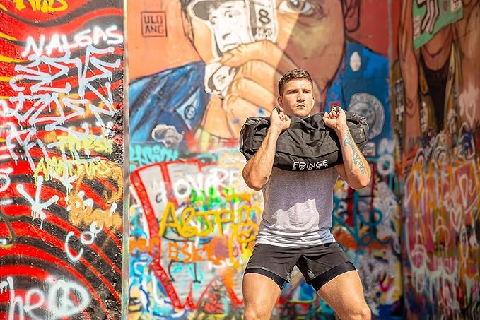Heavy Duty Sandbag Trainer Shell by FringeSport/Weight Bag for Training, Conditioning, Crossfit WODs, Military Training, & Strength Training