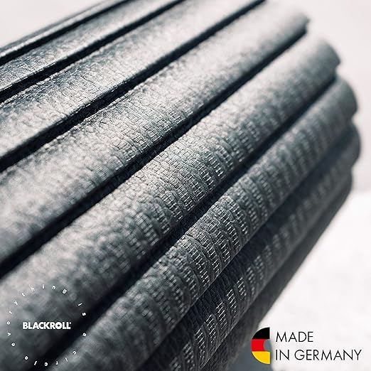 BLACKROLL - FLOW Foam Roller, Deep Tissue Massager for Muscle Massage and Myofascial Trigger Point Release, Foam Roller for Exercise Training, Yoga, Pilates, and Stretching, Black