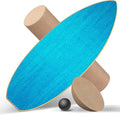 Balance Boards for Adults,Balance Trainer - Wooden Balance Board,Surface anti-slip treatment Including Roller,Half Ball And Balance Ball