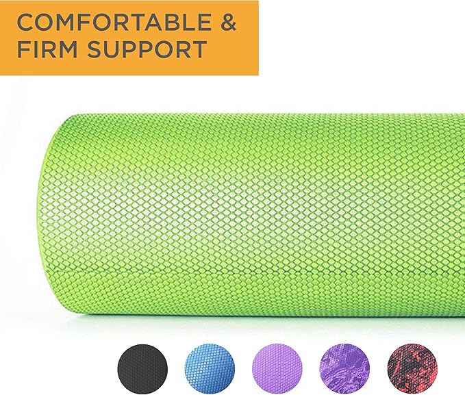 Maximo Fitness Foam Roller - High Density Exercise Roller for Trigger Point Self Massage, Muscle and Back Roller for Fitness, Physical Therapy, Yoga and Pilates, Gym Equipment