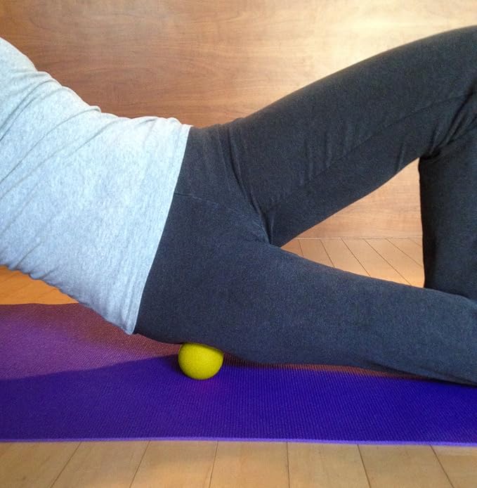 Kieba Massage Lacrosse Balls for Myofascial Release, Trigger Point Therapy, Muscle Knots, and Yoga Therapy. Set of 2 Firm Balls (Green and Yellow)