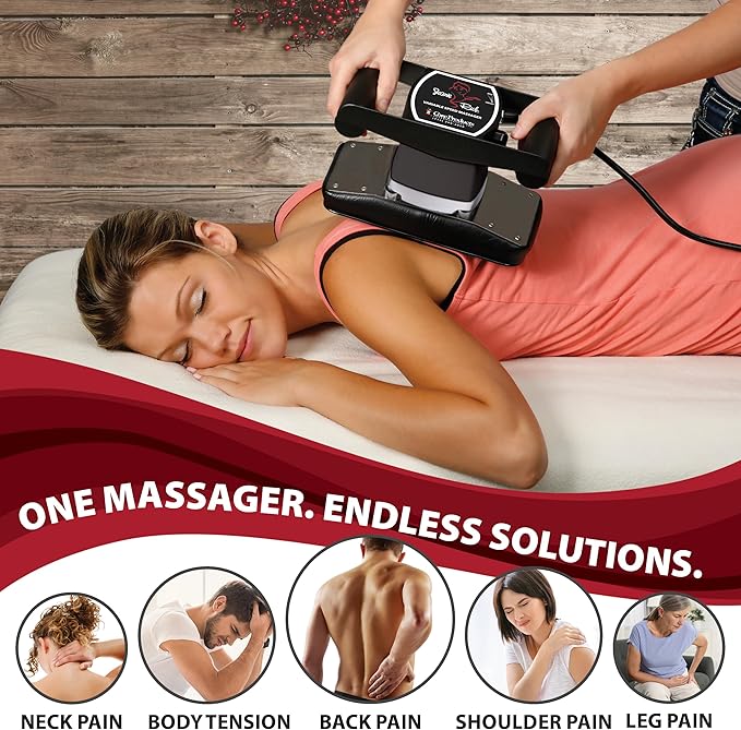 Core Products Jeanie Rub Variable Speed Massager, Deep Tissue Back Massager for Pain Relief, Body Massager for Shoulder Massage, Lumbar, Neck, Lower Back & Cellulite Massage