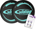 Gliding Discs for Working Out - Exercise Sliders for Carpet & Hardwood Floors 1 Pair, Authentic Workout Sliders Disc for Full Body Resistance Workout, Includes 4 Streaming Video Workouts