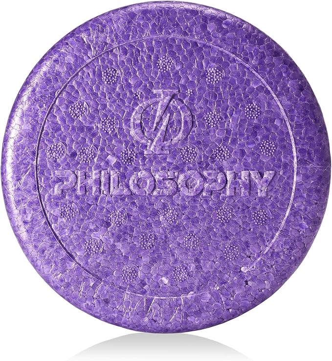 Philosophy Gym 18" High-Density Foam Roller for Exercise, Massage, Muscle Recovery - Round, Purple