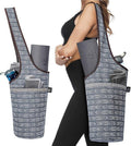 Ewedoos Canvas Yoga Mat Bag Fits Most Mats Yoga Bag with Large Storage Pockets to Hold More Accessories Ideal for Pilates Workout Gifts & Travel