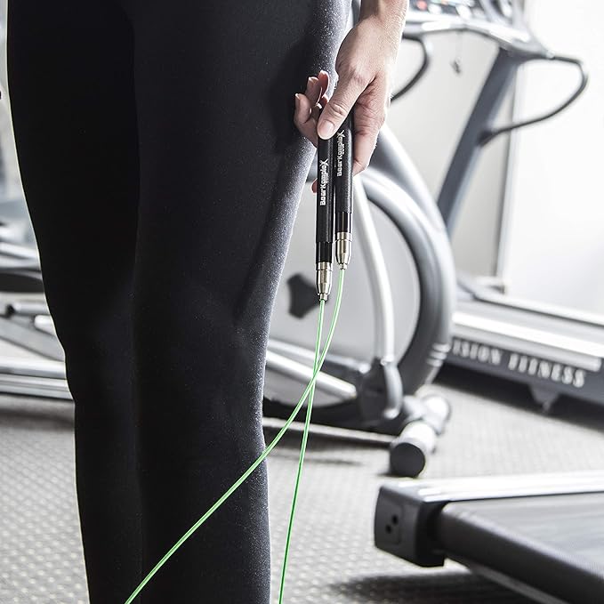 Bear KompleX Speed Jump Rope - Adjustable Tangle-Free Skipping Rope, Lightweight Handles, Smooth 360° Swivel Bearings, 2 Steel Cables, Free Carrying Case