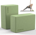 PROIRON Yoga Blocks, 2 Pack Supportive High Density Premium Eva Foam, Soft Non-Slip Surface with Curved Edges Stretch Blocks For Yoga, Pilates, Stretching