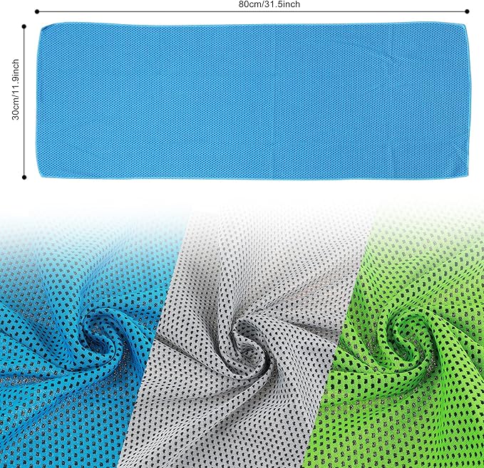 Cooling Towel Sport Ice Towel Quick Dry Cold Blanket Sweat Absorption Microfiber Instant Chilly Towel Neck Wrap for Running Swimming Yoga Gym Exercise