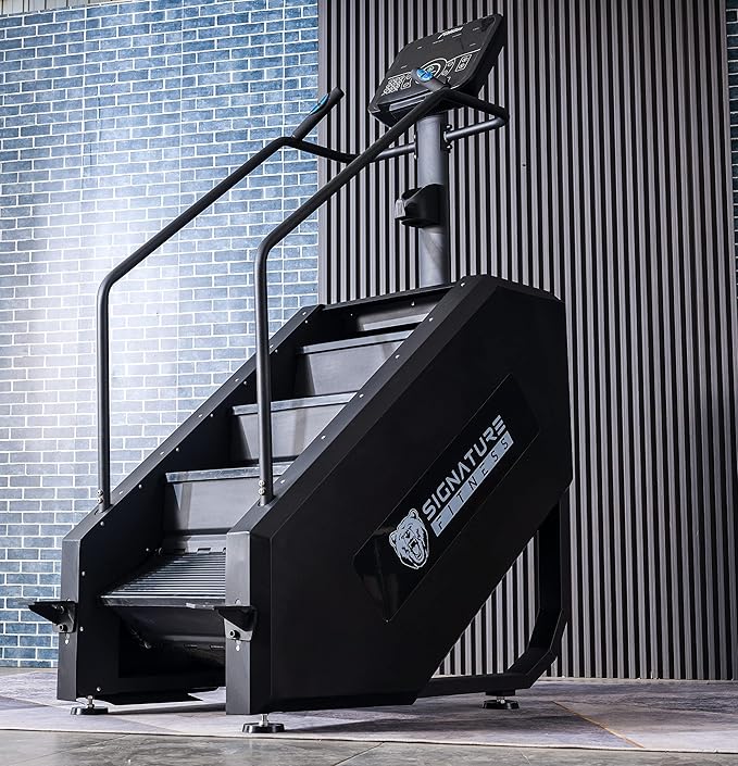 Signature Fitness Continuous Climber Commercial Grade Stair Stepping Machine for Cardio and Lower Body Workouts