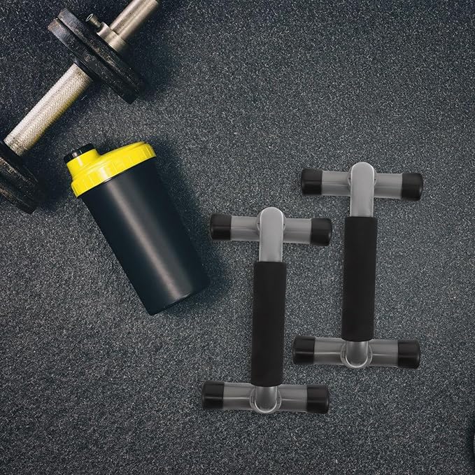 DOITOOL H-shape Push up Bars Pair – Non-slip Parallette Parallel Bars Comfortable Grip – Portable Chest Workout Fitness Equipment for Home Gym Strength Training
