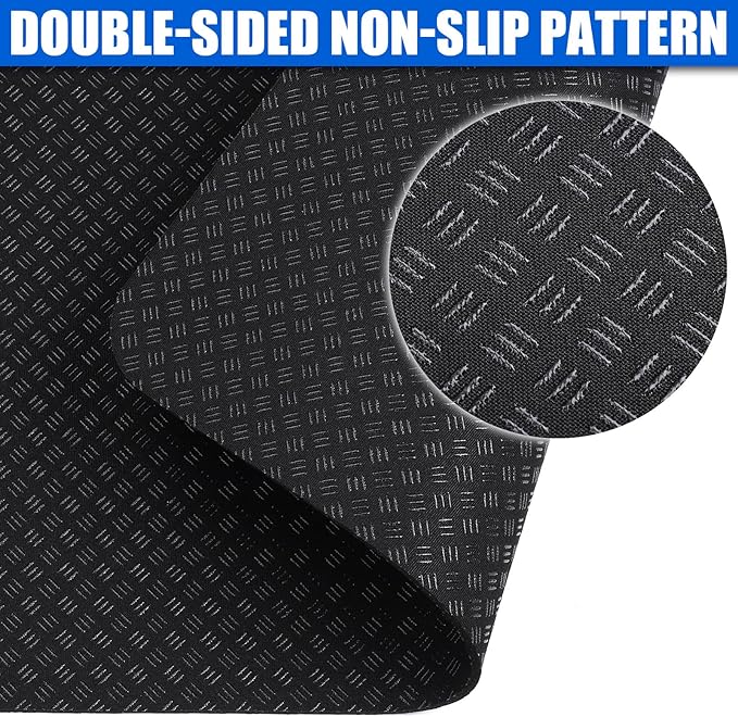 TOBWOLF 2PCS Non-Slip Mat Compatible with Peloton Bike, Concept 2 Rowing Machine, Exercise Bike Mat, Mat Protect Hardwood Floor Carpet for Home Gym, Workout Mat for Bike Trainer, Stationary Spin Bike