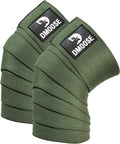 DMoose Fitness Knee Sleeves for Weightlifting (Pair) 78” Knee Wraps for Joint Support, Squats & Powerlifting - Gym Brace Straps for Joint Stability & Pain Relief, USPA & IPL Approved for Men and Women
