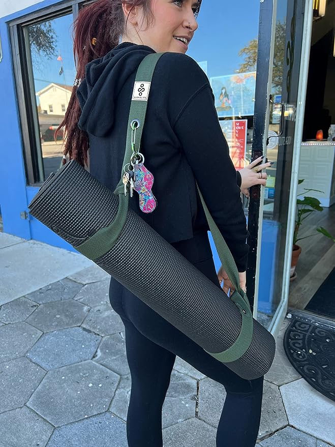 SukhaMat - Yoga Mat Carry Strap, Extra-Durable & Comfortable | Multi-Purpose Strap for Your Yoga Mat