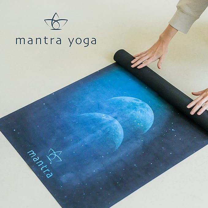 Mantra Yoga Travel PRO 1.5mm with Knee Pad - Foldable Fitness & Exercise Mat with Bag | Lightweight, Compact & Eco-Friendly | Non-Slip & Washable | For All Types of Yoga | 72" L x 24" W | 2.6 lbs