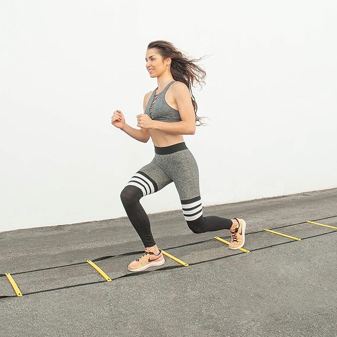 ProsourceFit Speed Agility Ladder 8, 12 and 20 Rung for Speed Training and Sports Agility Workouts with Free Carrying Bag