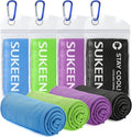 Sukeen 4 Pack Cooling Towels (40"x12"), Cooling Neck Wraps, Ice Towel, Soft Breathable Chilly Towel,Microfiber Towel for Yoga,Sport,Running,Gym,Workout,Camping,Fitness,Workout & More Activities