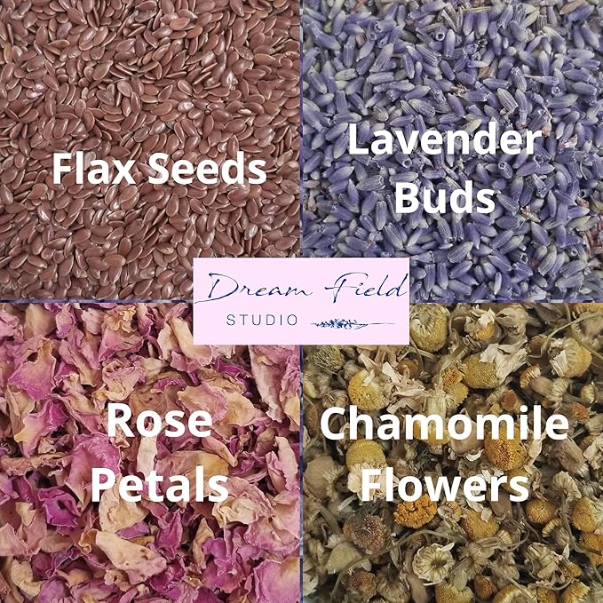 Handcrafted Lavender Eye Pillow – Organic Aromatherapy, Weighted Flaxseed Design, Warm or Cool Use | Violet Watercolor Floral