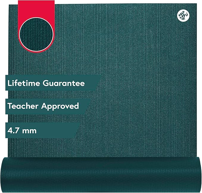 Manduka PROlite Yoga Mat - 4.7mm | Lifetime Durability | Hygienic Construction | Teacher Approved