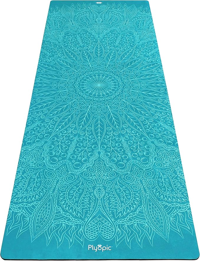 Plyopic. All In One Yoga Mat | Luxury Sweat-Grip Mat/Towel Combo | Ideal for Yoga, Hot Yoga, Bikram, Pilates, Workout & Exercise | Eco-Friendly Natural Rubber