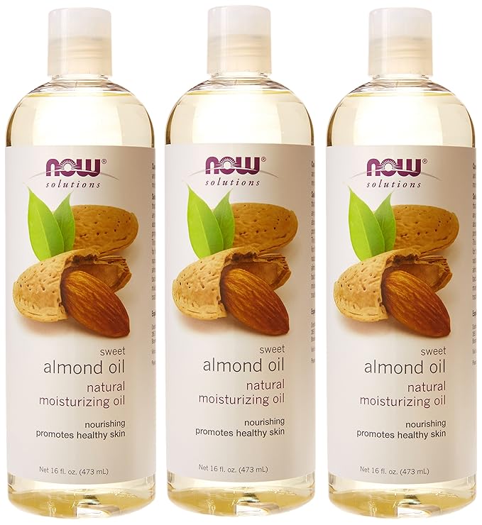 Now Foods Almond Oil, 16 Fl Oz (Pack of 3)