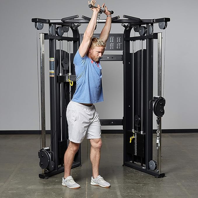 REP Fitness LAT Pulldown and Low Row Cable Machine Attachments and Functional Trainer Attachments – Curl Bar, D-Handle, Ankle Cuff, Tricep Rope, Sports Handle, Straight Bar, Row, Chinning Triangle