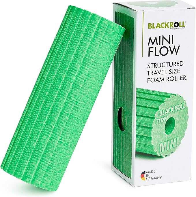 BLACKROLL - Mini Flow Foam Roller, Portable Massage Tool for Feet, Hands, and Arms, Ideal for Travel and Plantar Fasciitis Relief, Great for Exercise, Massage, and Muscle Recovery, 6" x 2"