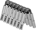 Black Metal Grip Strength Trainer,Hand Grips Kit (11Pack),No Slip Hand Extension Exerciser,Wrist Forearm Strengthener with Grip Tape for Strength Training,Exercise