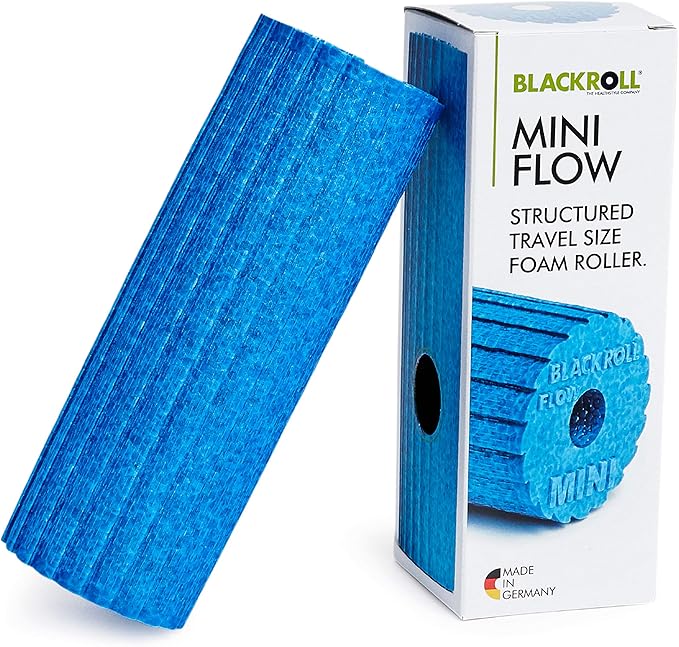 BLACKROLL - Mini Flow Foam Roller, Portable Massage Tool for Feet, Hands, and Arms, Ideal for Travel and Plantar Fasciitis Relief, Great for Exercise, Massage, and Muscle Recovery, 6" x 2"