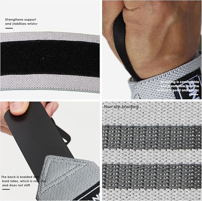 Wrist Wraps For Weightlifting Women Men Wraps Workout,Support For Working Out Strength Wrist,Lifting,Bench Press Training Anti-Slip Thickened 25IN