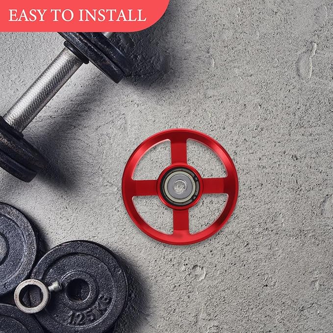 Metal Fitness Pulley Wheel Aluminum Alloy Strength Training Accessory for Home Gym Pulling Down Exercise Equipment Attachment