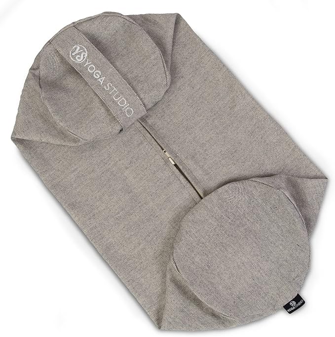 Yoga Studio Spare Organic Cotton Bolster Covers With Handle And Zipper (Two Toned - Navy)