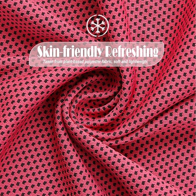 Pack of 20 Cooling Towel 40x12'' Ice Towel for Neck and Face Microfiber Chilly with Bag Breathable Yoga Gym Stay Cool Towels Sweat Rag for Workout Running Camping Pilates Beach, Rose