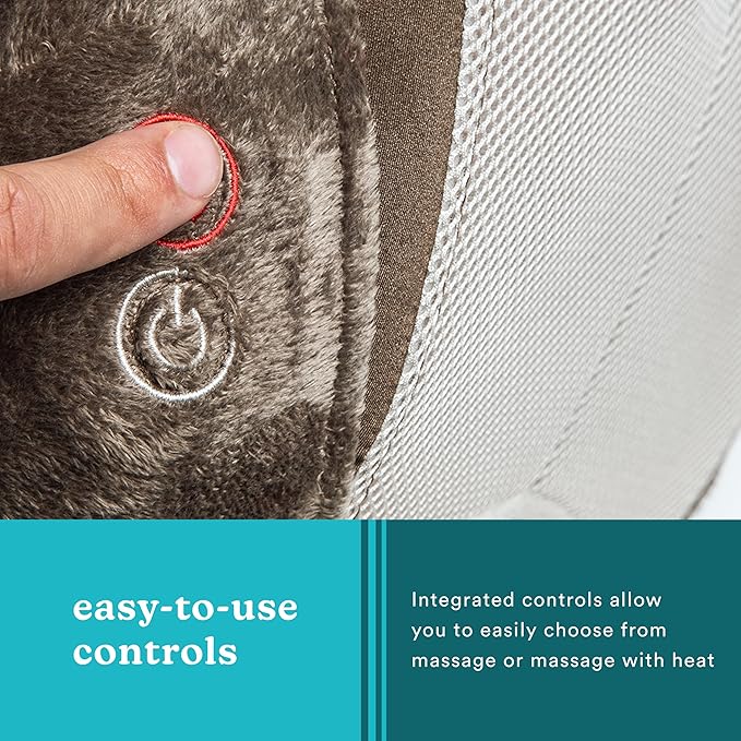 Homedics 3D Full Body Shiatsu & Vibration Massage and Heat Pillow for Neck,Upper Back and Lumbar,(Pack of 3)