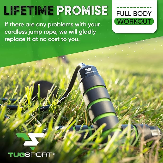Bod Ropes Cordless Jump Rope Beachbody MBF - Adjustable Length Ropeless Jump Rope For Beachbody - Emulate Weighted Jumprope Indoors - Cordless Jumping Rope Great For Improving Fitness In Small Spaces
