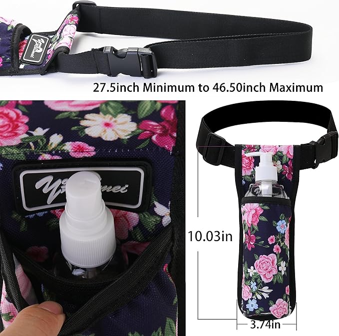 Massage Bottle Bag Massage Oil Bag Massage Therapist Holster Massage Lotion Holster Massage Oil Holster (YR-1KD-MuDan）