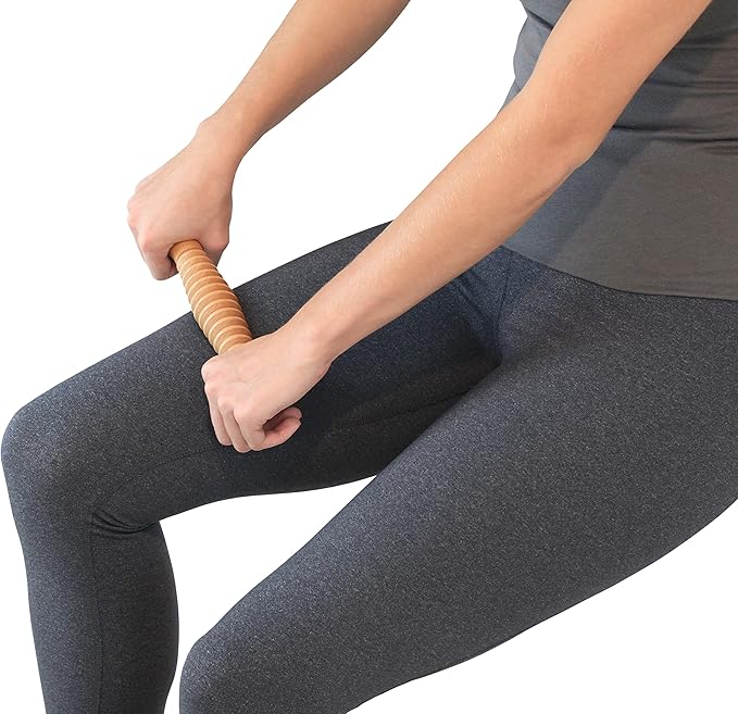 Body Back Wooden Foot Roller, Foot Massager for Plantar Fasciitis, for Stress Relief Support and Relaxation Through Smooth Fasciitis Roller Circulation Foot Pain Acupressure, 2 Pack